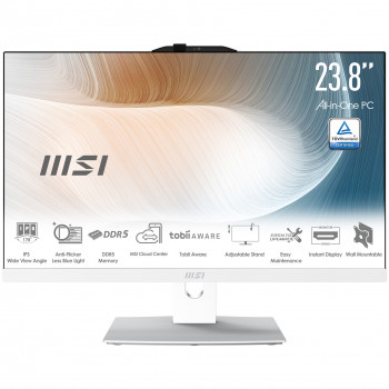 MSI Modern AM242P 1M-2097EU Intel Core 7 150U 60,5 cm (23.8") 1920 x 1080 pixels PC All-in-One 16 Go DDR5-SDRAM 512 Go SSD