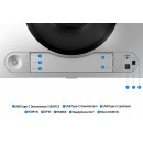 Samsung S49DG910SU écran plat de PC 124,5 cm (49") 5120 x 1440 pixels Dual QHD OLED Argent