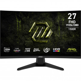 MSI MAG 275CF X24 écran plat de PC 68,6 cm (27") 1920 x 1080 pixels Full HD LCD Noir