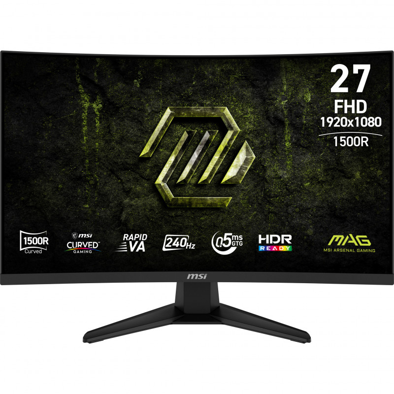 MSI MAG 275CF X24 écran plat de PC 68,6 cm (27") 1920 x 1080 pixels Full HD LCD Noir