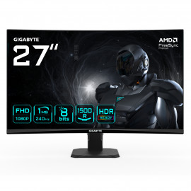 GIGABYTE GS27FC2 Moniteur Gaming Incurvé 27" FHD - 1920 x 1080, 240Hz, 1ms, 350 cd m², HDR Ready, HDMI 2.0, Displayport 1.4