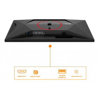 AOC G4 U27G4R écran plat de PC 68,6 cm (27") 3840 x 2160 pixels 4K Ultra HD LED Noir, Rouge