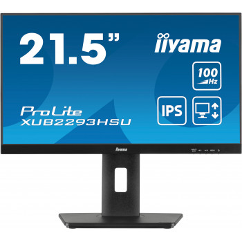 iiyama ProLite XUB2293HSU-B7 écran plat de PC 54,6 cm (21.5") 1920 x 1080 pixels Full HD LED Noir