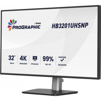iiyama ProGraphic HB3201UHSNP-B1 écran plat de PC 80 cm (31.5") 3840 x 2160 pixels Noir