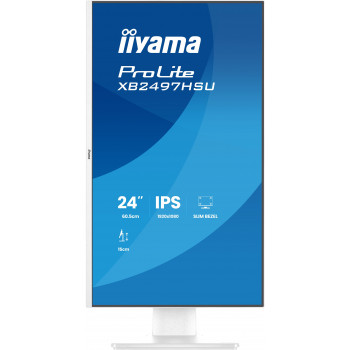 iiyama ProLite XB2497HSU-W1 écran plat de PC 60,5 cm (23.8") 1920 x 1080 pixels Full HD LED Blanc