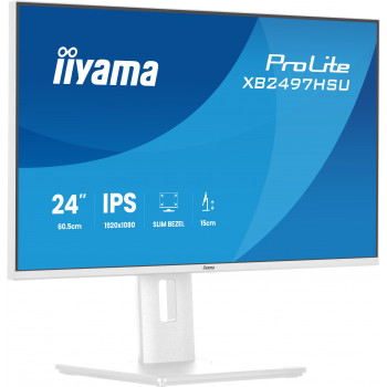 iiyama ProLite XB2497HSU-W1 écran plat de PC 60,5 cm (23.8") 1920 x 1080 pixels Full HD LED Blanc