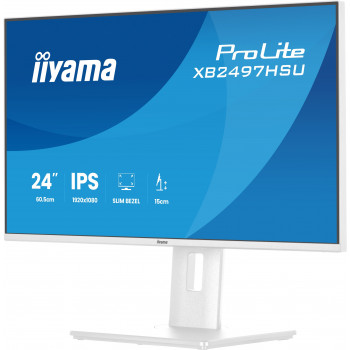 iiyama ProLite XB2497HSU-W1 écran plat de PC 60,5 cm (23.8") 1920 x 1080 pixels Full HD LED Blanc