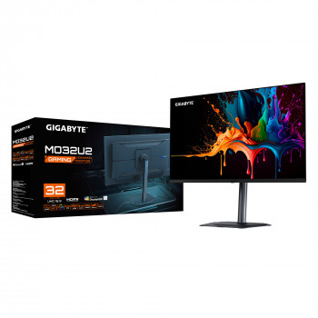 GIGABYTE MO32U2 Moniteur Gaming OLED 32” 4K UHD - 3840 x 2160, 240Hz, 0.03ms, 250 cd m², G-Sync Compatible, FreeSync Premium