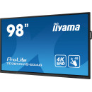 iiyama TE9812MIS-B3AG Écran d'affichage dynamique En forme de kiosk 2,48 m (97.5") LCD Wifi 400 cd m² 4K Ultra HD Noir Écran
