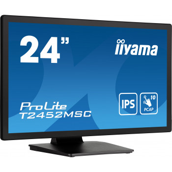 iiyama ProLite T2452MSC-B1 écran plat de PC 60,5 cm (23.8") 1920 x 1080 pixels Full HD LCD Écran tactile Multi-utilisateur Noir