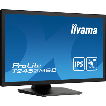 iiyama ProLite T2452MSC-B1 écran plat de PC 60,5 cm (23.8") 1920 x 1080 pixels Full HD LCD Écran tactile Multi-utilisateur Noir