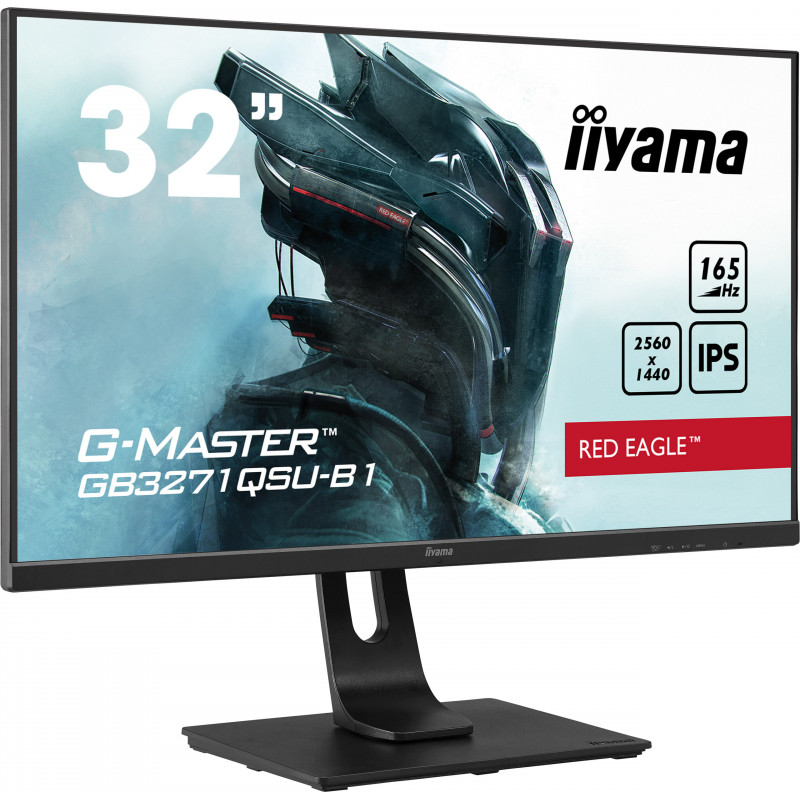 iiyama G-MASTER GB3271QSU-B1 écran plat de PC 80 cm (31.5") 2560 x 1440 pixels Wide Quad HD LED Noir