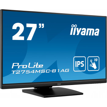 iiyama ProLite T2754MSC-B1AG écran plat de PC 68,6 cm (27") 1920 x 1080 pixels Full HD LED Écran tactile Multi-utilisateur Noir