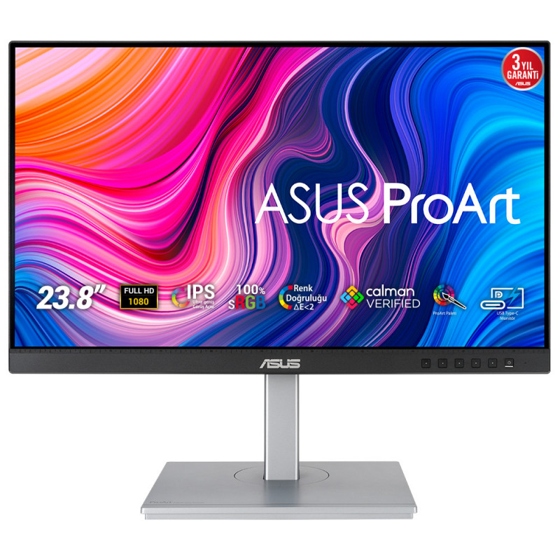 ASUS ProArt PA247CV écran plat de PC 60,5 cm (23.8") 1920 x 1080 pixels Full HD Noir, Argent