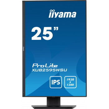 iiyama ProLite XUB2595WSU-B5 écran plat de PC 63,5 cm (25") 1920 x 1200 pixels WUXGA LED Noir