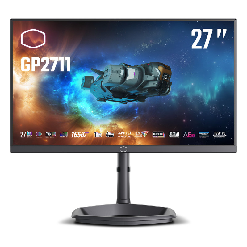 Cooler Master Gaming GP2711 écran plat de PC 68,6 cm (27") 2560 x 1440 pixels 2K Ultra HD LED Noir