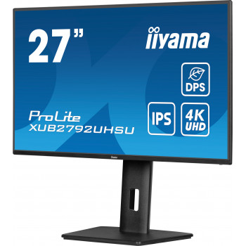 iiyama ProLite XUB2792UHSU-B6 écran plat de PC 68,6 cm (27") 3840 x 2160 pixels 4K Ultra HD LED Noir