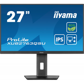 iiyama ProLite XUB2763QSU-B1 écran plat de PC 68,6 cm (27") 2560 x 1440 pixels Quad HD LED Noir
