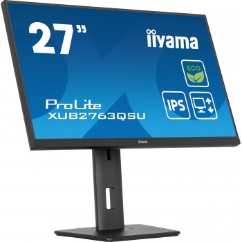 iiyama ProLite XUB2763QSU-B1 écran plat de PC 68,6 cm (27") 2560 x 1440 pixels Quad HD LED Noir