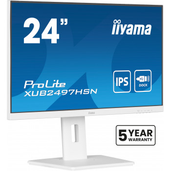 iiyama ProLite XUB2497HSN-W2 écran plat de PC 60,5 cm (23.8") 1920 x 1080 pixels Full HD LED Blanc