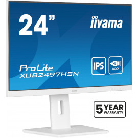 iiyama ProLite XUB2497HSN-W2 écran plat de PC 60,5 cm (23.8") 1920 x 1080 pixels Full HD LED Blanc