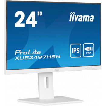 iiyama ProLite XUB2497HSN-W2 écran plat de PC 60,5 cm (23.8") 1920 x 1080 pixels Full HD LED Blanc