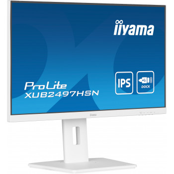 iiyama ProLite XUB2497HSN-W2 écran plat de PC 60,5 cm (23.8") 1920 x 1080 pixels Full HD LED Blanc