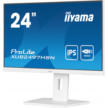 iiyama ProLite XUB2497HSN-W2 écran plat de PC 60,5 cm (23.8") 1920 x 1080 pixels Full HD LED Blanc