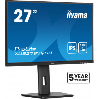 iiyama ProLite XUB2797QSU-B2 écran plat de PC 68,6 cm (27") 2560 x 1440 pixels Quad HD LED Noir