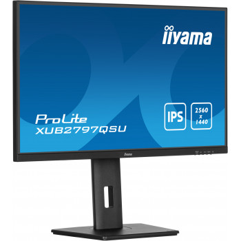 iiyama ProLite XUB2797QSU-B2 écran plat de PC 68,6 cm (27") 2560 x 1440 pixels Quad HD LED Noir