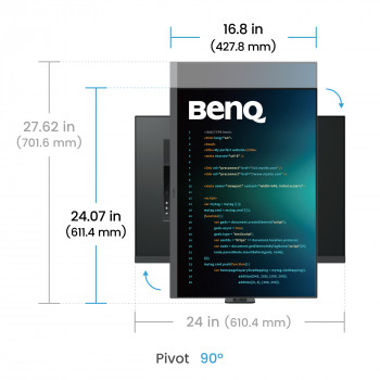 BenQ RD280UA écran plat de PC 71,6 cm (28.2") 3840 x 2560 pixels 4K Ultra HD Noir