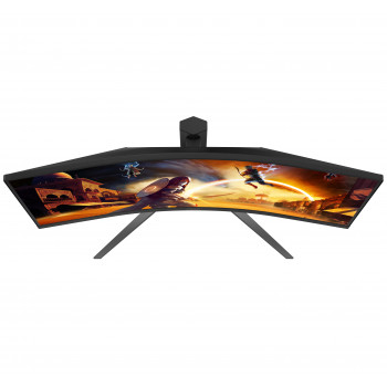AOC G4 CU34G4Z écran plat de PC 86,4 cm (34") 3440 x 1440 pixels Wide Quad HD LED Noir, Rouge