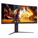 AOC G4 CU34G4Z écran plat de PC 86,4 cm (34") 3440 x 1440 pixels Wide Quad HD LED Noir, Rouge