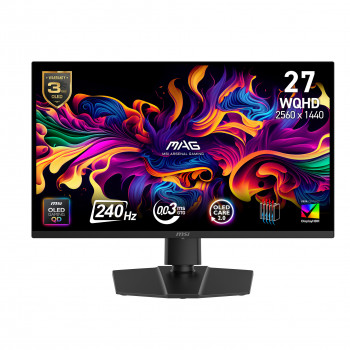 MSI MAG 271QP QD-OLED X24 écran plat de PC 67,3 cm (26.5") 2560 x 1440 pixels Wide Quad HD Noir