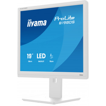 iiyama ProLite B1980S-W1 écran plat de PC 48,3 cm (19") 1280 x 1024 pixels SVGA LED Blanc