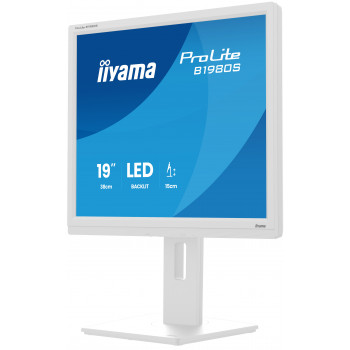 iiyama ProLite B1980S-W1 écran plat de PC 48,3 cm (19") 1280 x 1024 pixels SVGA LED Blanc