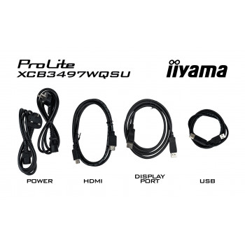iiyama ProLite XCB3494WQSU-B1 écran plat de PC 86,4 cm (34") 3440 x 1440 pixels UltraWide Quad HD LED Noir