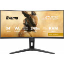 iiyama G-MASTER GCB3486WQSCP-B1 écran plat de PC 86,4 cm (34") 3440 x 1440 pixels UltraWide Quad HD Noir