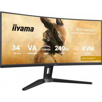 iiyama G-MASTER GCB3486WQSCP-B1 écran plat de PC 86,4 cm (34") 3440 x 1440 pixels UltraWide Quad HD Noir