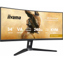 iiyama G-MASTER GCB3486WQSCP-B1 écran plat de PC 86,4 cm (34") 3440 x 1440 pixels UltraWide Quad HD Noir