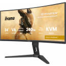 iiyama G-MASTER GCB3486WQSCP-B1 écran plat de PC 86,4 cm (34") 3440 x 1440 pixels UltraWide Quad HD Noir