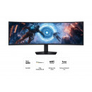 Samsung S49FG912EU écran plat de PC 124,5 cm (49") 5120 x 1440 pixels Dual QHD LCD Noir