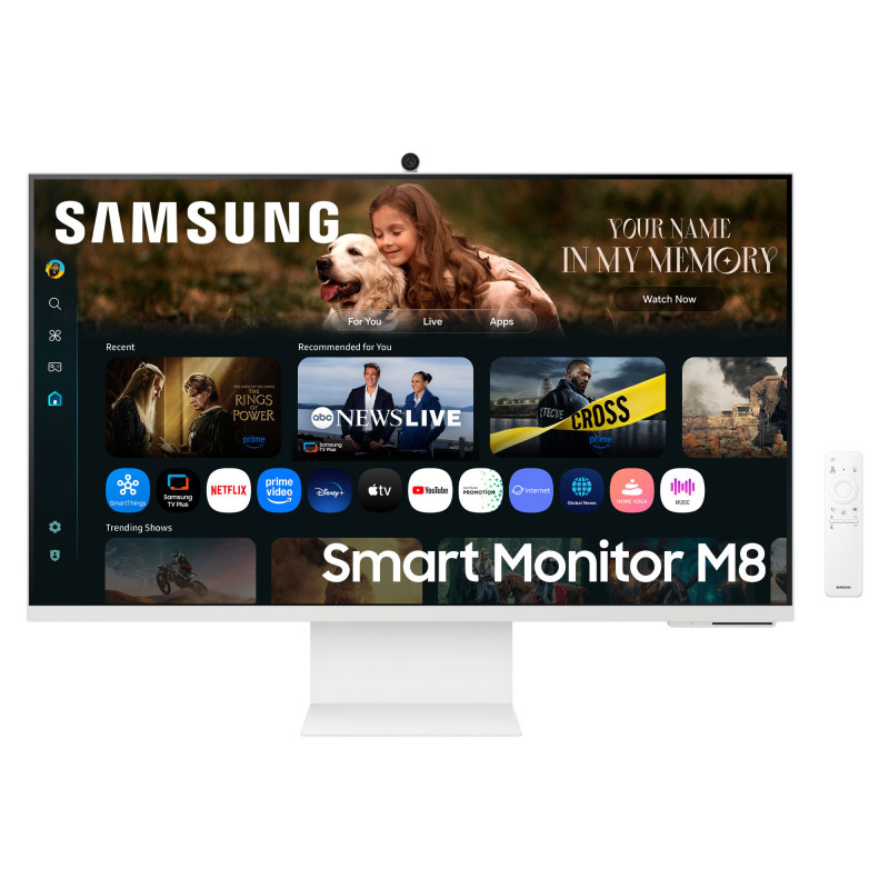 Samsung M8 M80F écran plat de PC 81,3 cm (32") 3840 x 2160 pixels 4K Ultra HD LCD Blanc