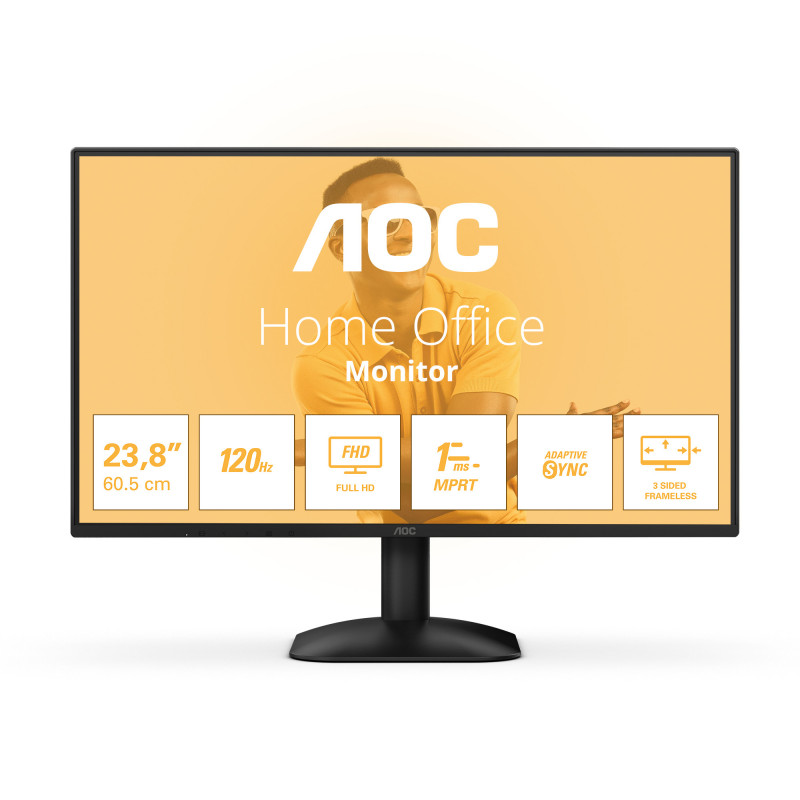 AOC 24B31H écran plat de PC 60,5 cm (23.8") 1920 x 1080 pixels Full HD Noir