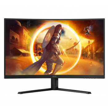 AOC G4 CQ32G4VE écran plat de PC 80 cm (31.5") 2560 x 1440 pixels Quad HD LCD Noir, Gris