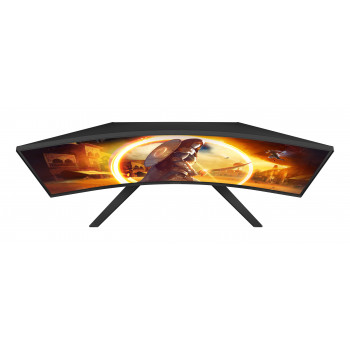 AOC G4 CQ32G4VE écran plat de PC 80 cm (31.5") 2560 x 1440 pixels Quad HD LCD Noir, Gris