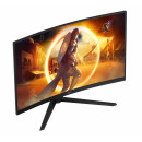 AOC G4 CQ32G4VE écran plat de PC 80 cm (31.5") 2560 x 1440 pixels Quad HD LCD Noir, Gris