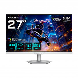 GIGABYTE M27Q2 QD ICE Moniteur de Jeu 27” QHD - 2560 x 1440, 200Hz, 1ms, 350 cd m², FreeSync Premium, Display HDR400, HDMI 2.0,