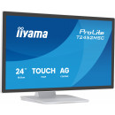 iiyama ProLite T2452MSC-W1AG écran plat de PC 60,5 cm (23.8") 1920 x 1080 pixels Full HD LED Écran tactile Blanc