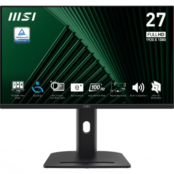 MSI PRO MP275PG écran plat de PC 68,6 cm (27") 1920 x 1080 pixels Full HD LCD Noir